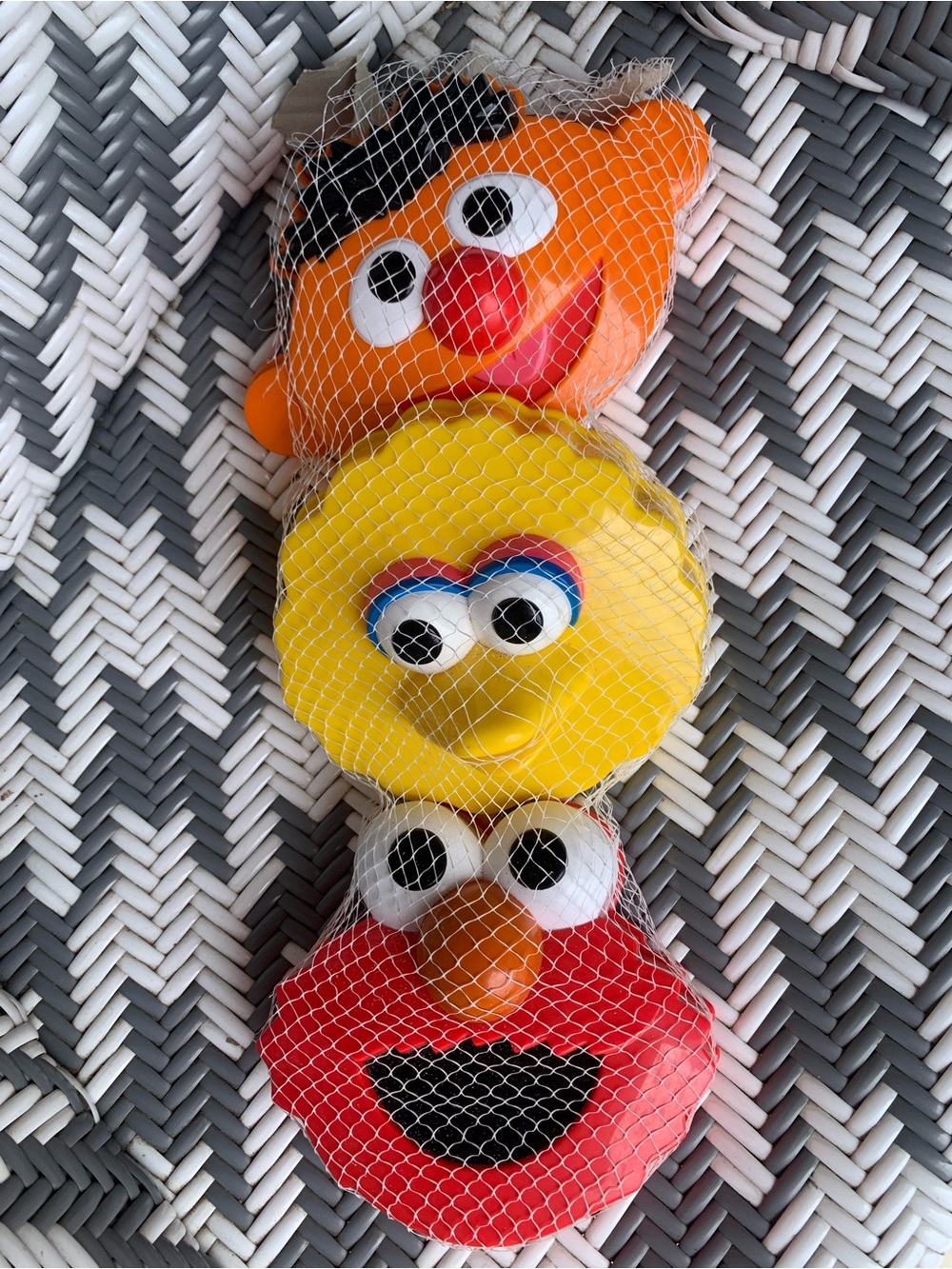 Sesame Street Sand Toys - Ernie, Big Bird, Elmo Vintage 1998